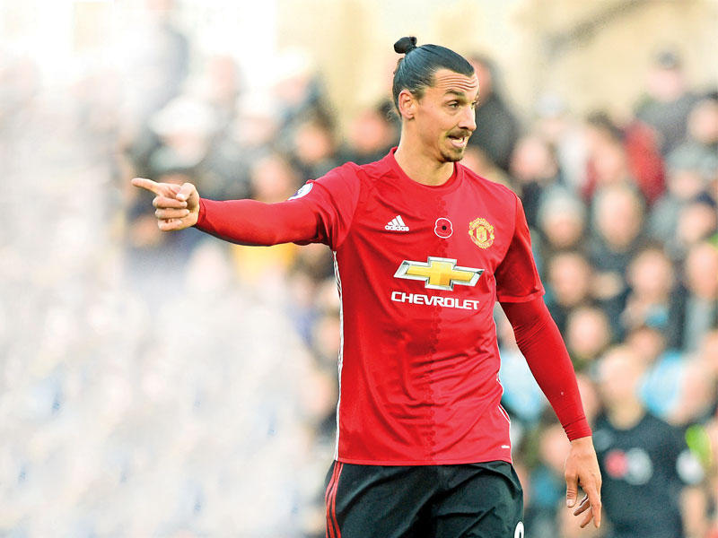 لمهاجم السويدي زلاتان ابراهيموفيتش 