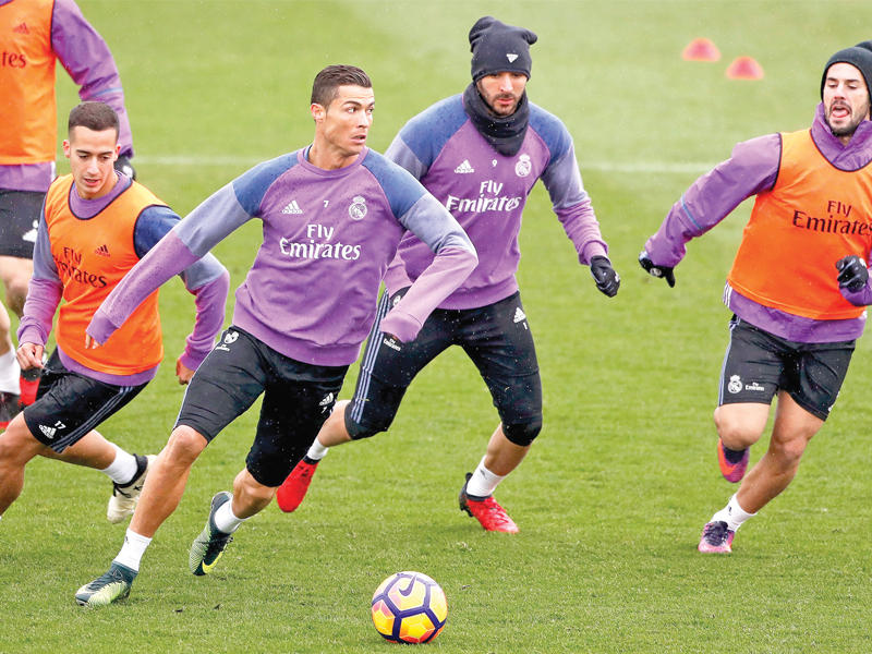 جانب من تدريبات ريال مدريد