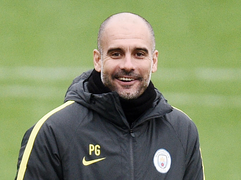 جوسيب غوارديولا مدرب مانشستر سيتي الإنكليزي