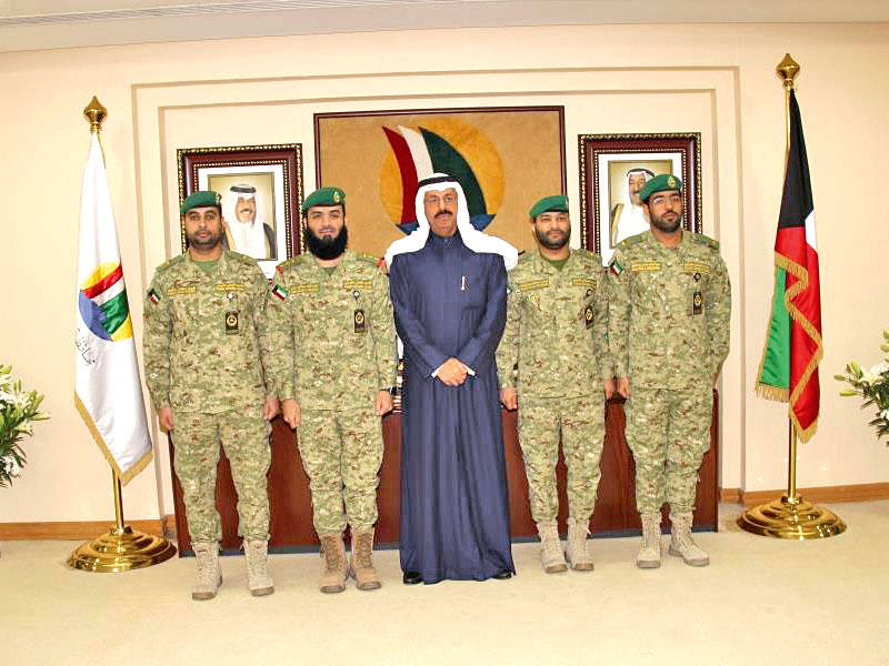 النواف مستقبلاً وفد «الحرس»