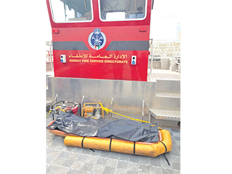 الجثة بعد انتشالها