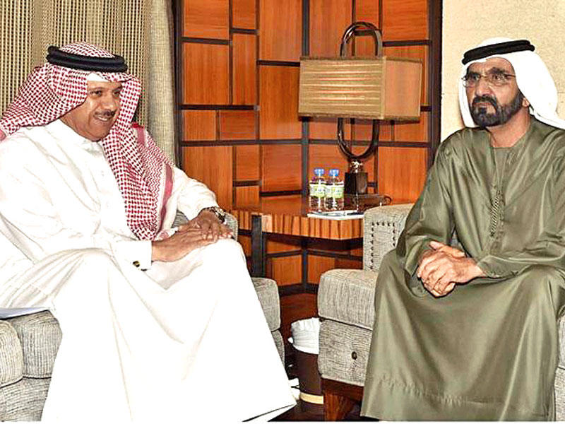 رئيس دولة الإمارات رئيس مجلس الوزراء حاكم دبي الشيخ محمد بن راشد.  