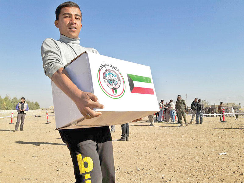 جانب من حملة إغاثة محافظة نينوى