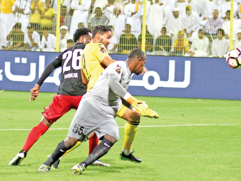 إحدى الهجمات الضائعة خلال اللقاء