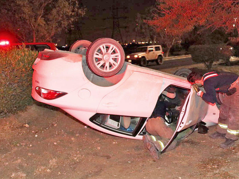 المركبة بعد الحادث