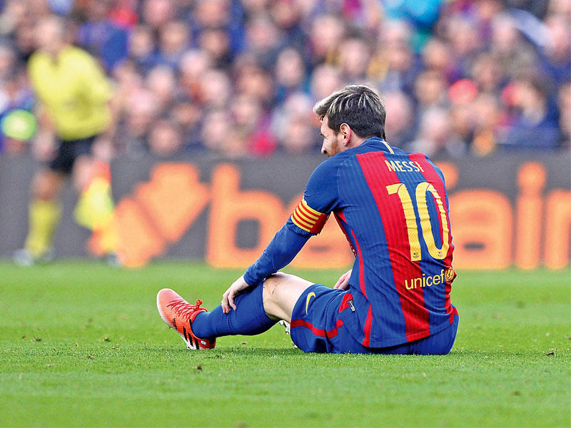 نجم برشلونة الأرجنتيني ليونيل ميسي