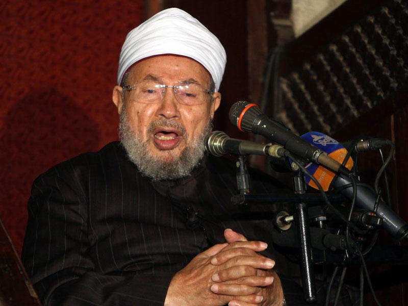 رئيس الاتحاد العالمي لعلماء المسلمين المصري يوسف القرضاوي