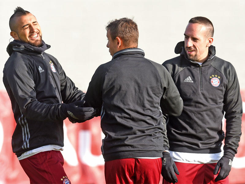 جانب من تدريبات بايرن ميونيخ