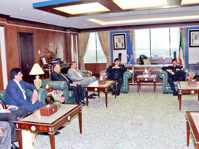 الفهد مجتمعاً بالوفد العراقي