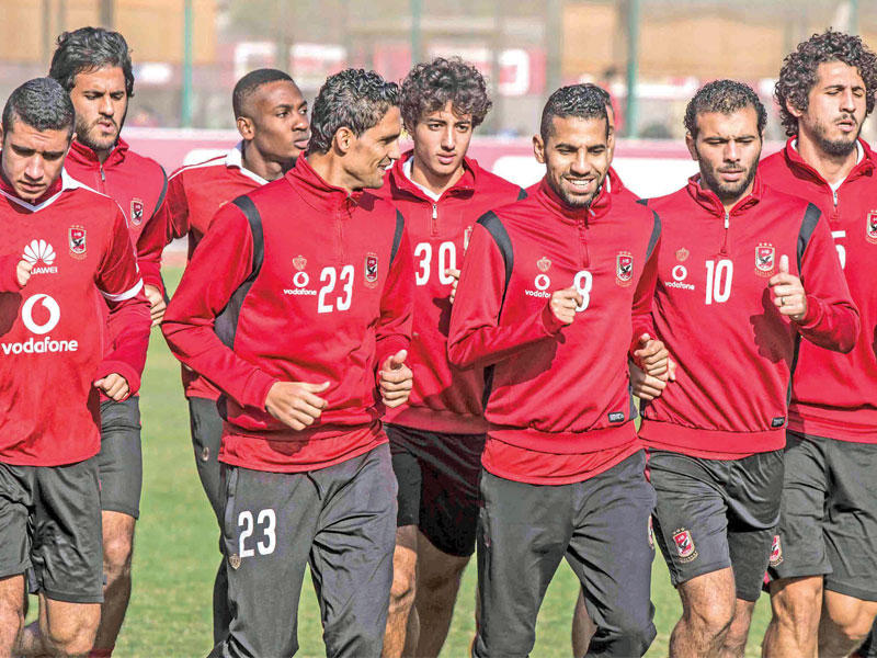 استعدادات فريق الأهلي