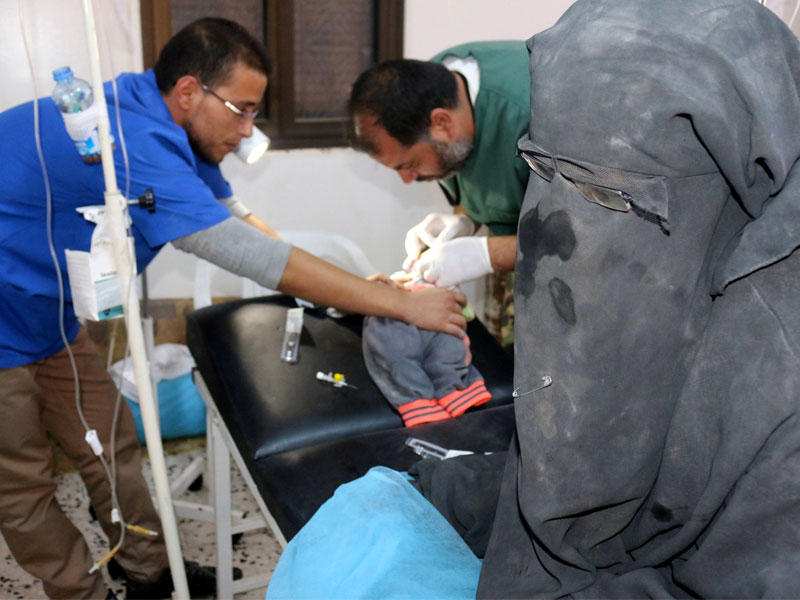 اطفال جرحى في سرت