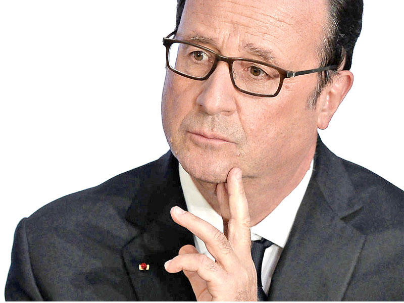 الرئيس الفرنسي فرنسوا هولاند 