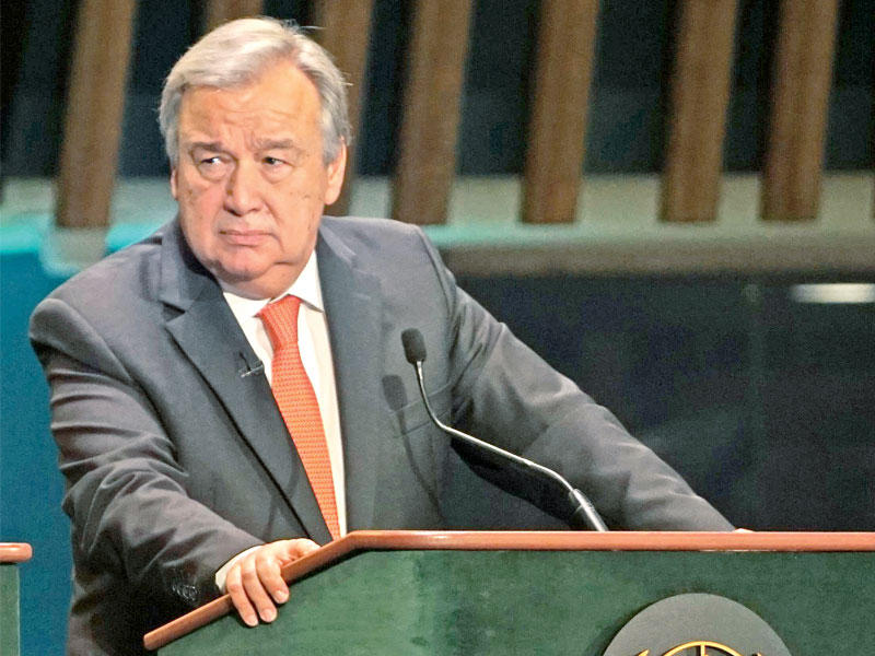 غوتيريس ( موقع الأمم المتحدة)