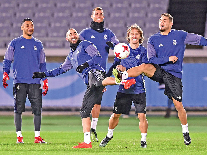 جانب من تدريبات ريال مدريد