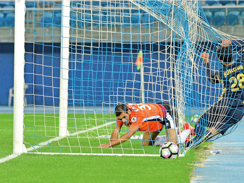 لقطة من المباراة