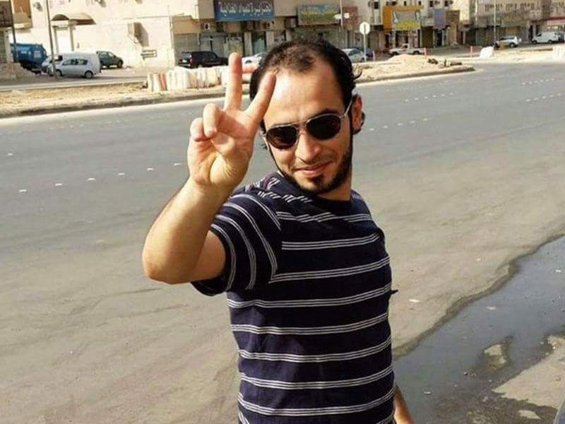 صورة له تعبر عن فرحته بما يجري في حلب