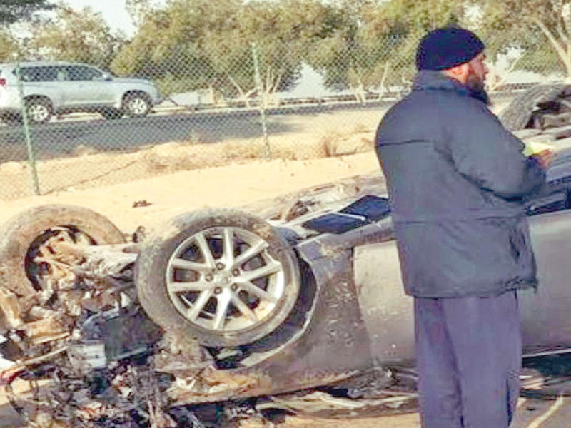 المركبة بعد الحادث