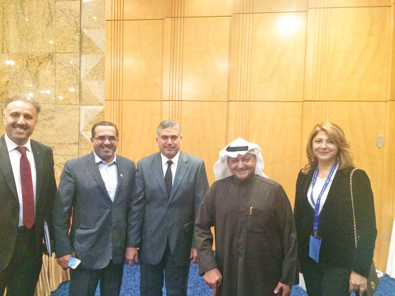 العواش والفندي مع قيادات إعلامية عربية ريتا جبلان وعبدالملك الشلهوب وأحمد العساف