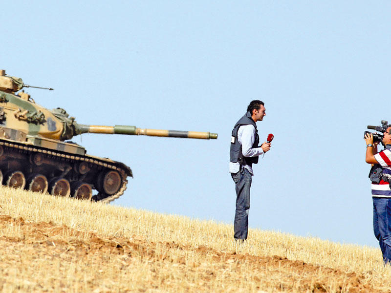 مراسل يغطي المعارك في سورية