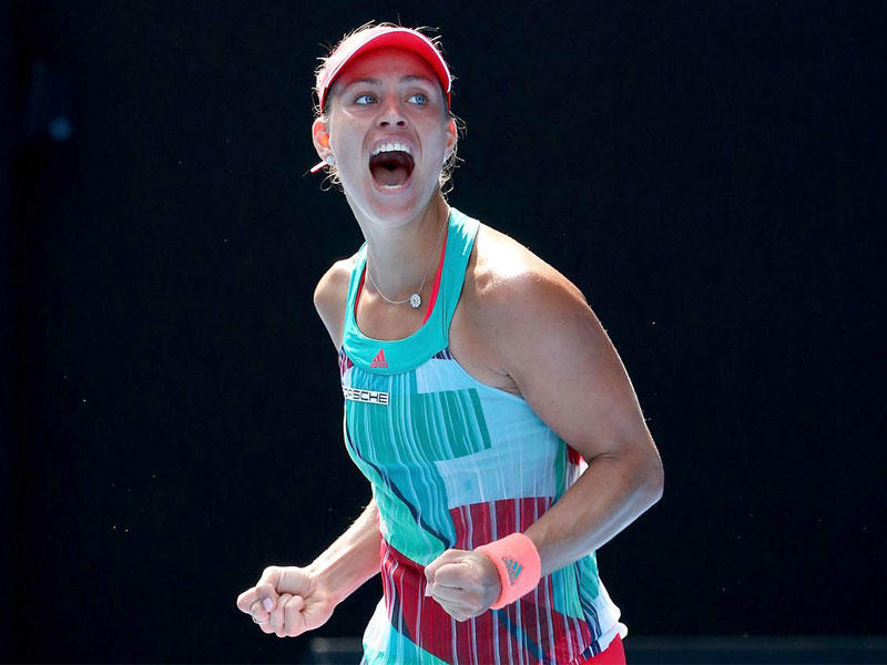  لاعبة التنس الألمانية أنجيليكا كيربير