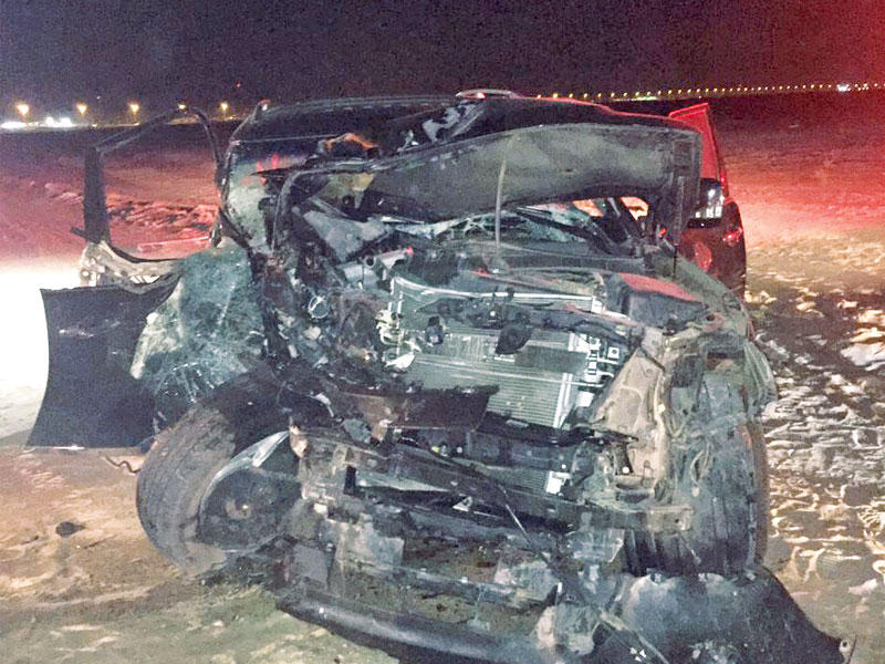 المركبة بعد الحادث