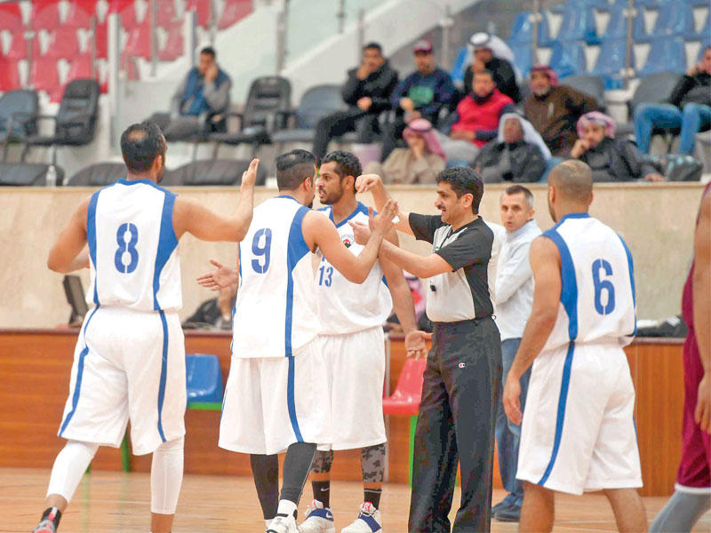 جانب من مباراة الجهراء والنصر