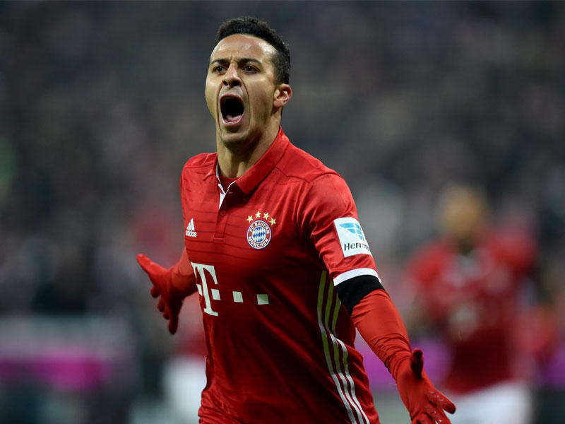 الكانتارا نجم بايرن يحتفل بهدفه