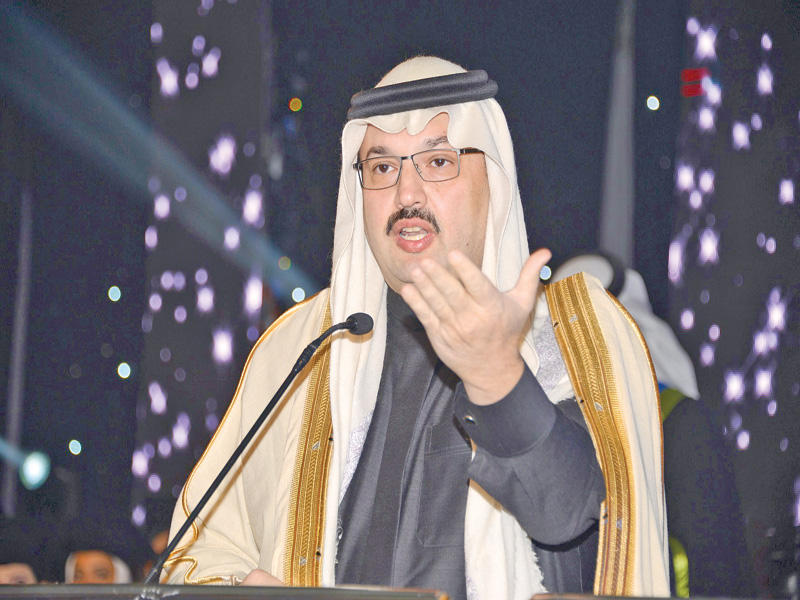 تركي بن طلال متحدثاً