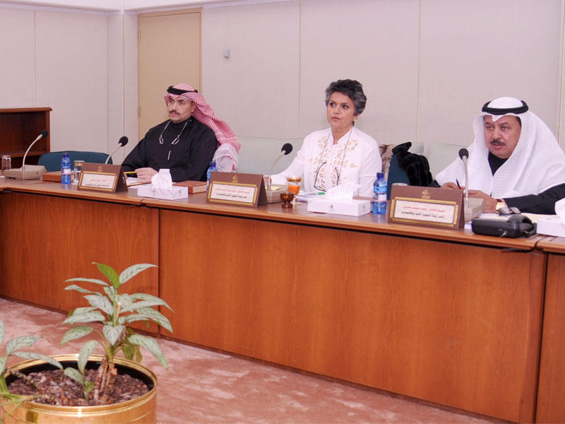 جانب من اجتماع اللجنة المالية أمس