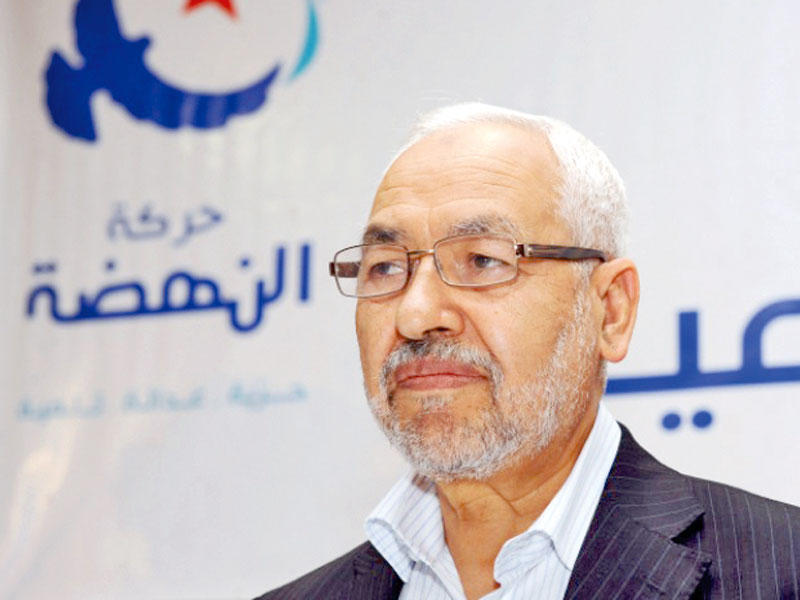  رئيس حركة النهضة الإسلامية الذراع السياسية للإخوان المسلمين في تونس راشد الغنوشي