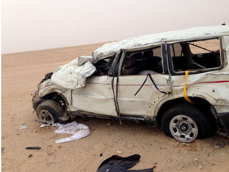 المركبة بعد الحادث