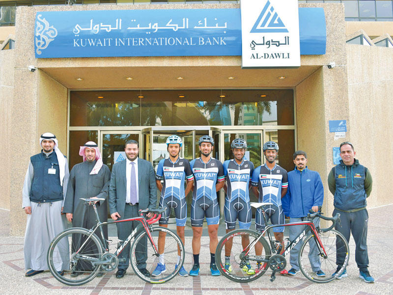 ناجيا مع منتخب الدراجات