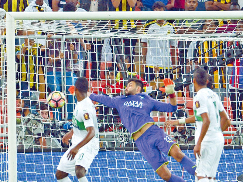 هدف فهد المولد في مرمى الأهلي