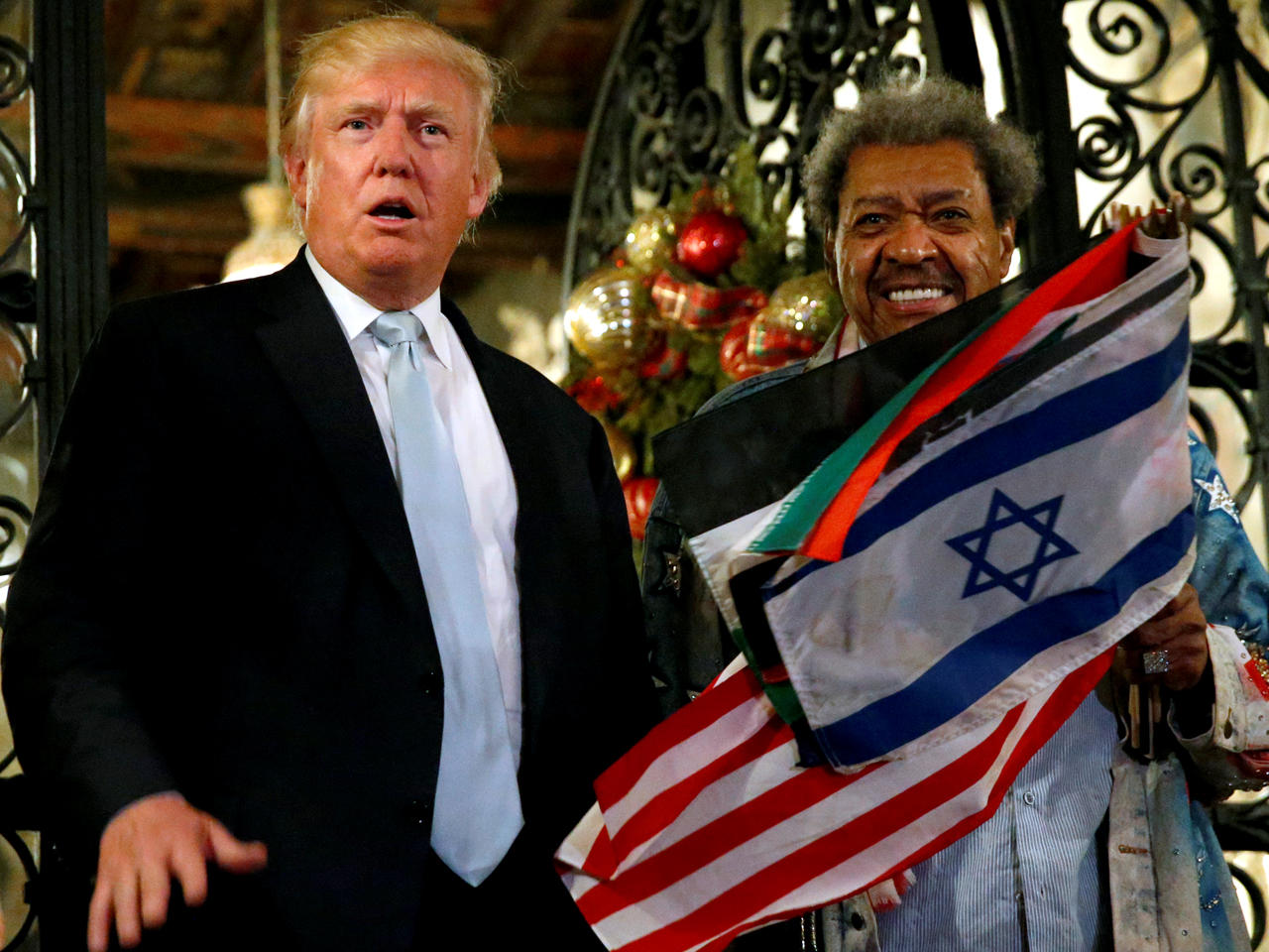 ترامب مع الملاكم دون كينغ