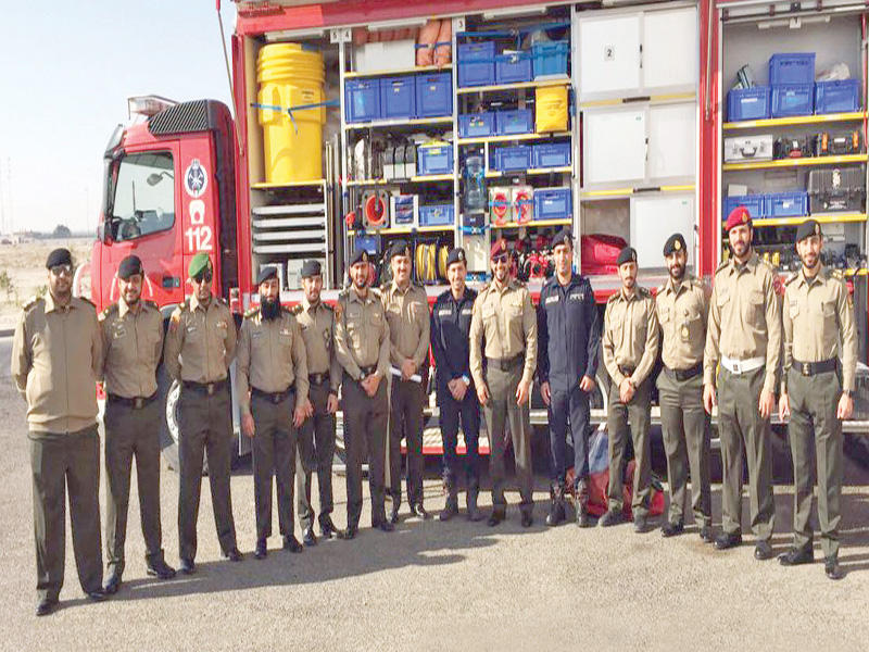 الوفد العسكري خلال الزيارة