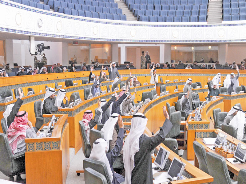 المجلس أثناء التصويت على طلب التحقيق في «الحيازات الزراعية»