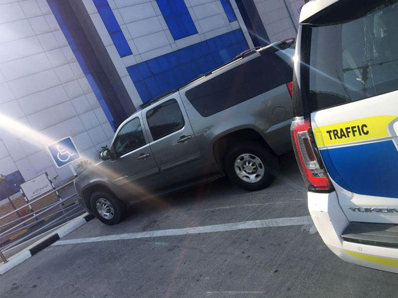 إحدى المركبات المخالفة