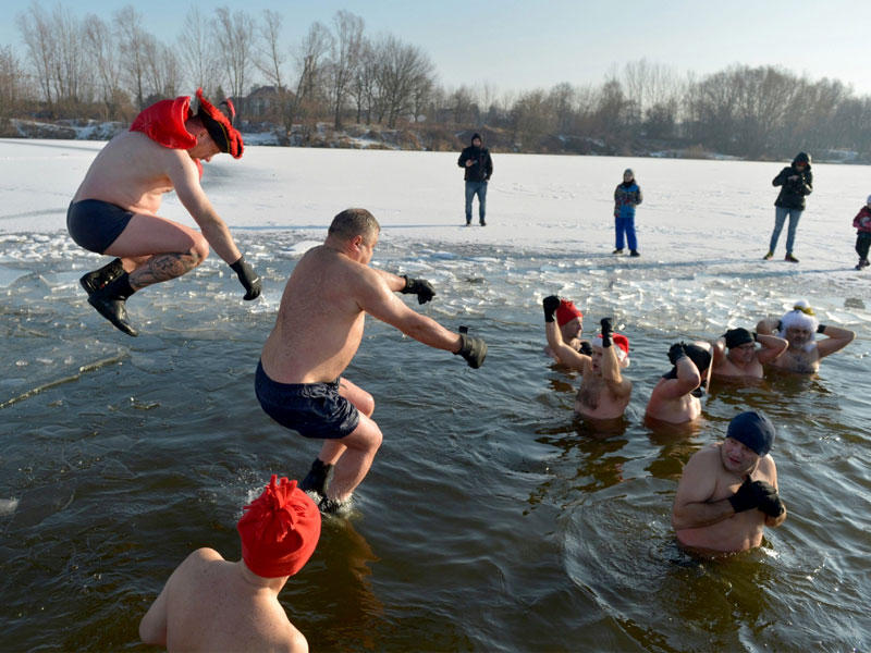 أكبر غطسة لرأس السنة في العالم