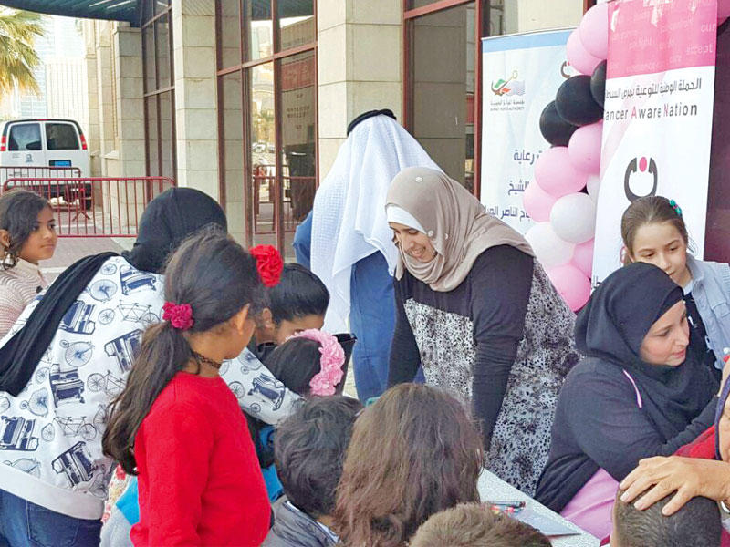 جانب من حملة التوعية لـ«كان»