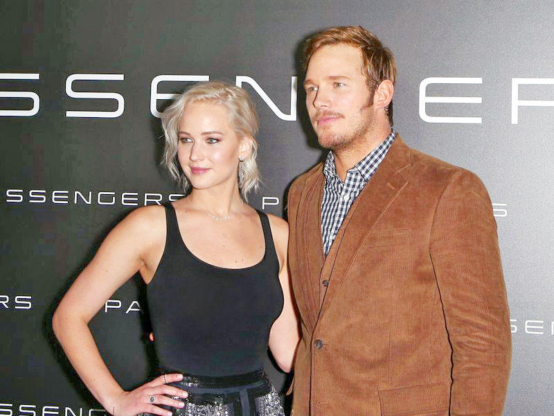 جينيفر لورانس وكريس برات