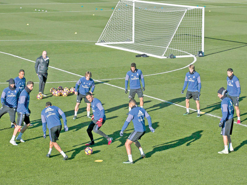 جانب من تدريبات ريال مدريد