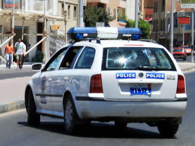 سيارات أمنية تابعة لشرطة النجدة المصرية
