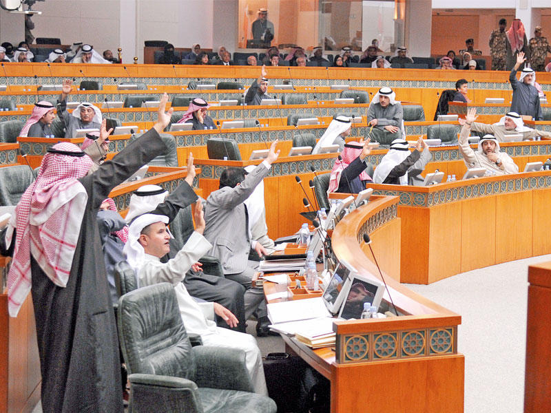 جلسة مجلس الأمة أمس   (تصوير عبدالله الخلف)