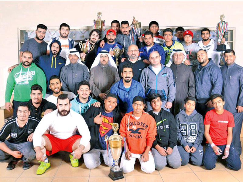  نادي التضامن خلال تتويجه بكأس التفوق العام لرياضة رفع الأثقال 