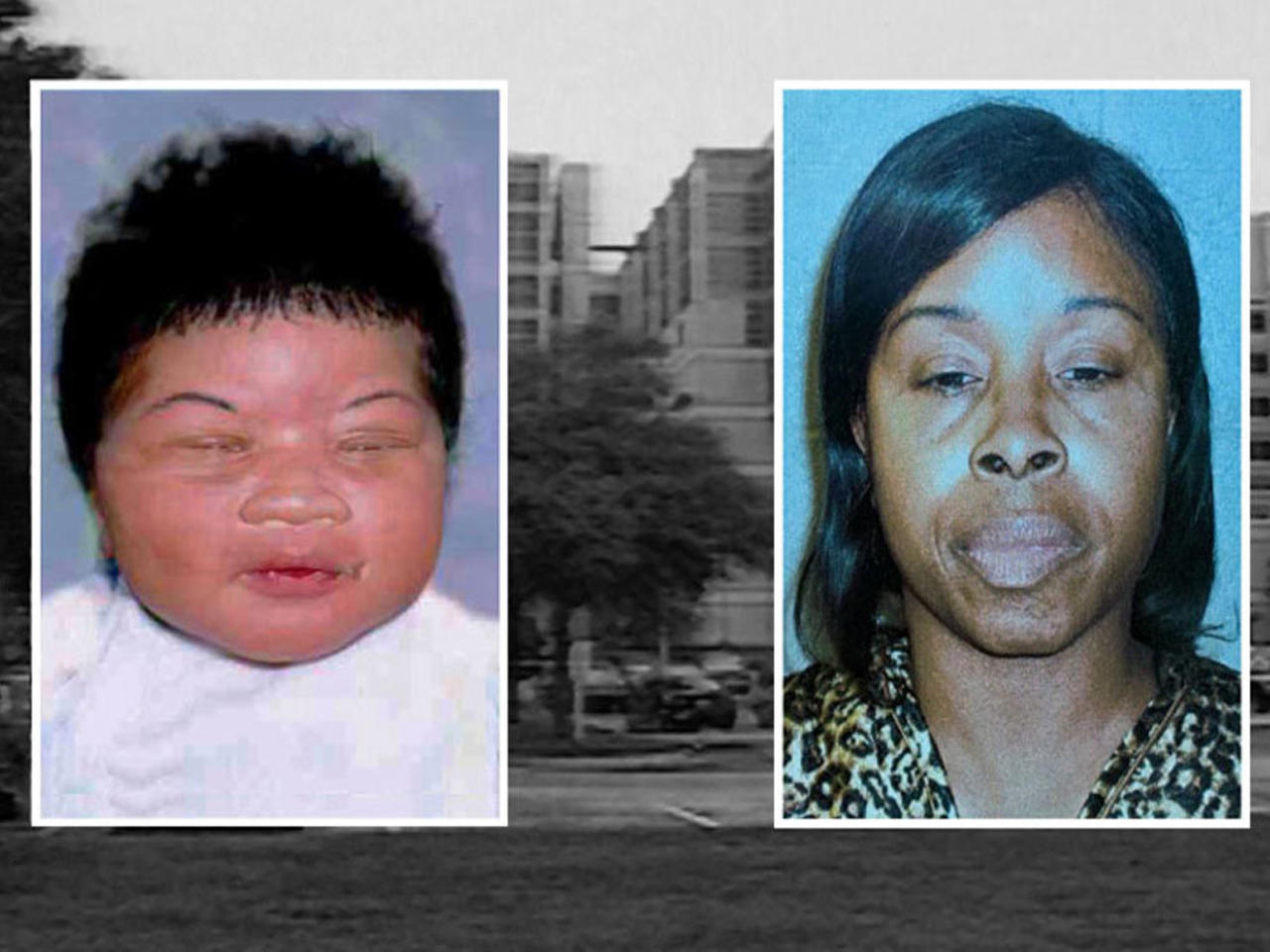 صورة كاميليا وهي طفلة، وتبدو الخاطفة غلوريا