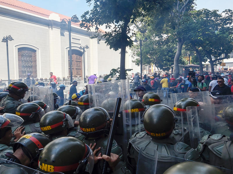 صورة للأنقلاب في فنزويلا