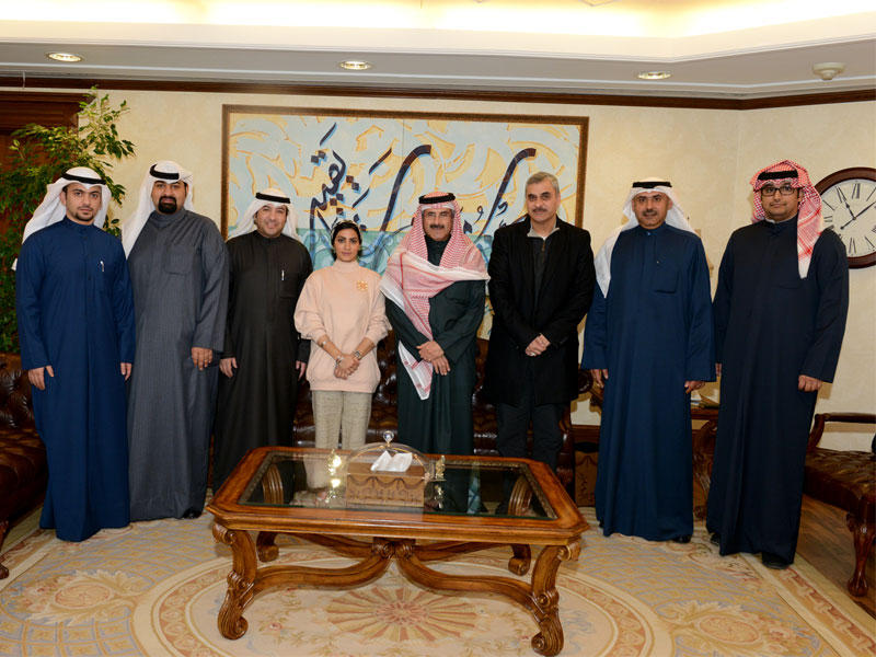  الدعيج مستقبلاً شباب «كونا» الفائزين بجائزة التميز الصحافي