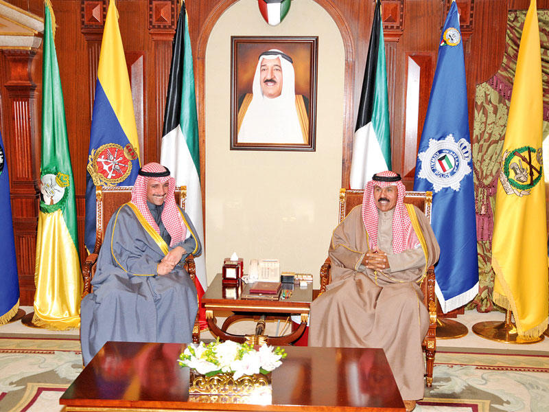 ولي العهد مستقبلاً الغانم أمس