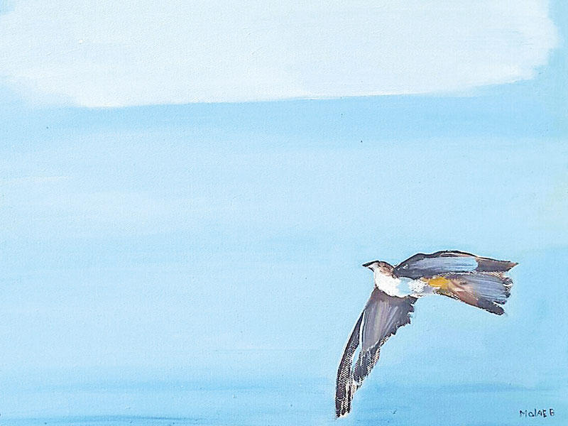 إحدى لوحات جميل ملاعب