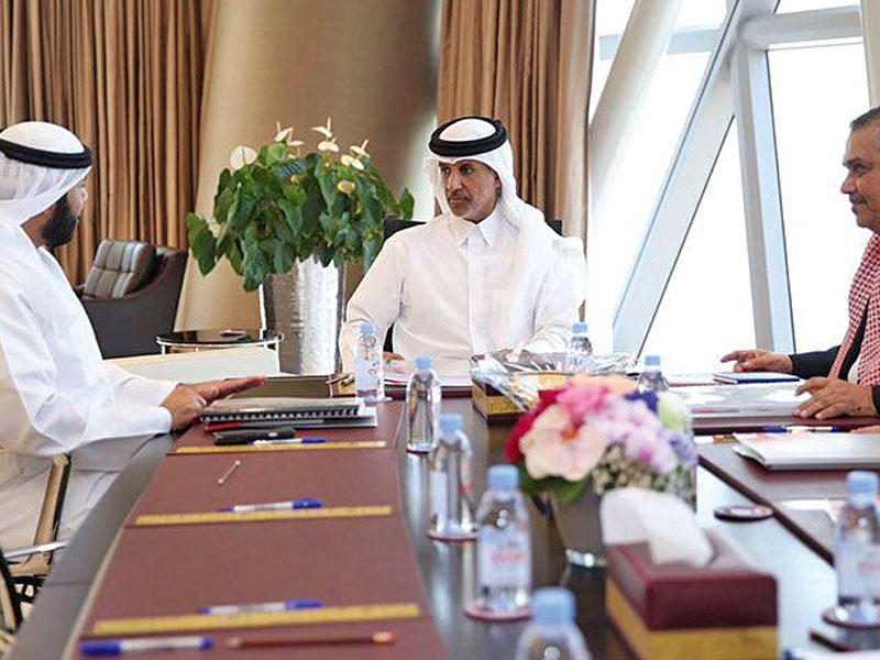 جانب من اجتماع لجنة الطوارئ باتحاد كأس الخليج العربي